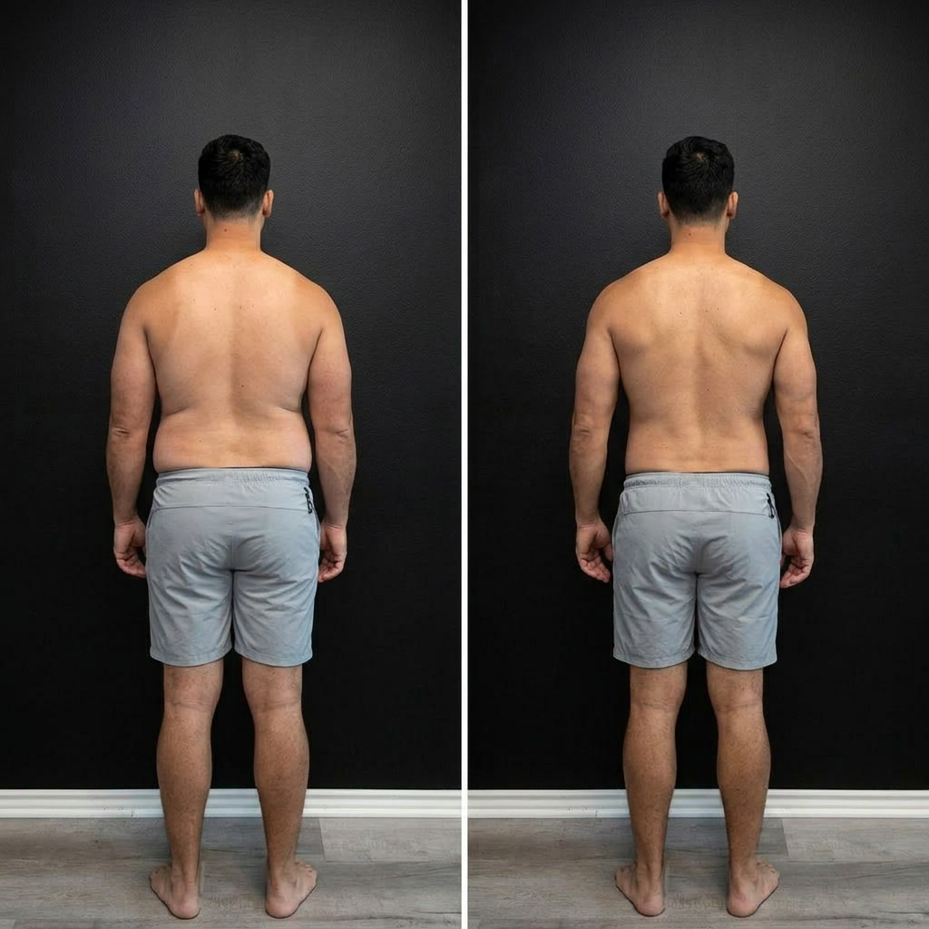 Mark, 29, before and after